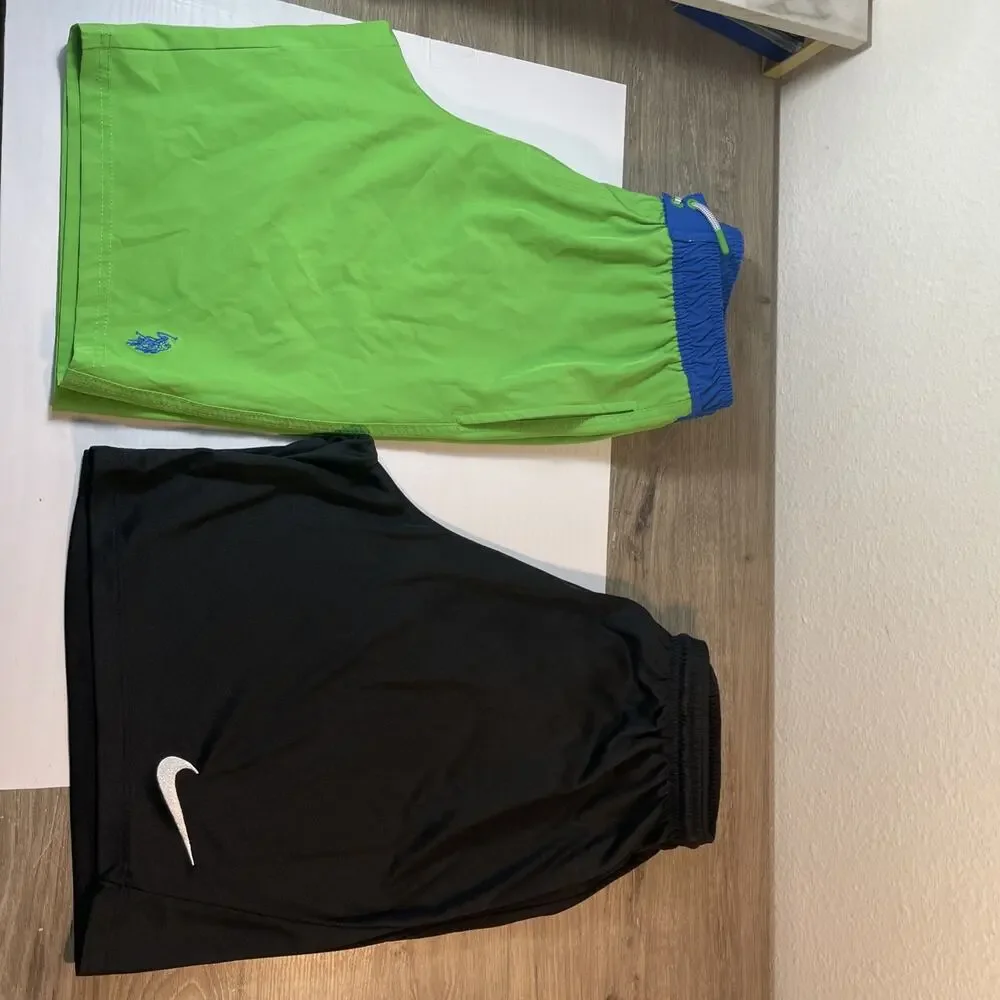 Boys Size XL 14-16 Shorts Lot Nike Athletic Mesh & US Polo Assn Swim Trunks